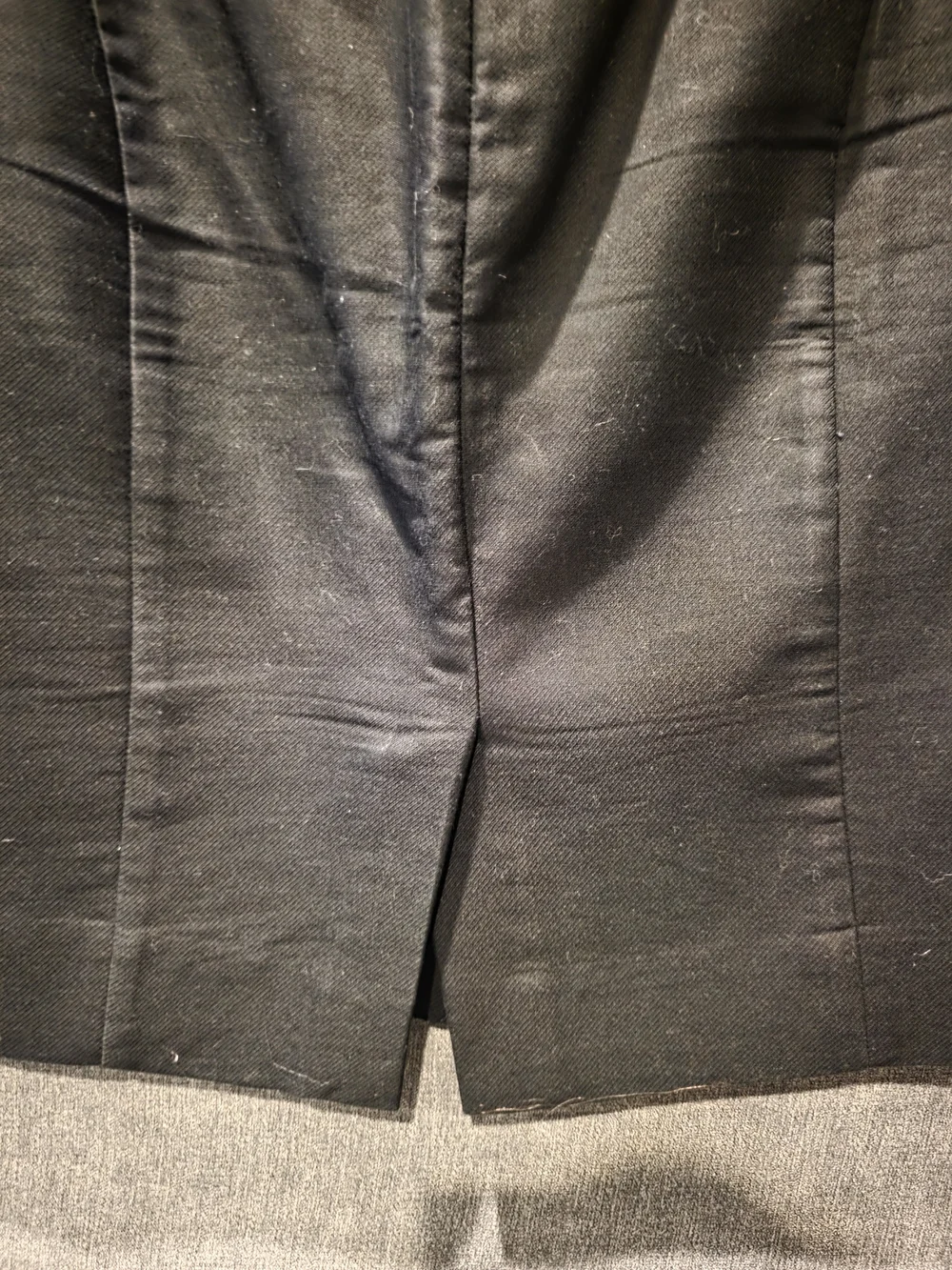 J. Crew The Pencil Skirt Black Front Pockets Size 8 Waist 15 1/2in Length 21in